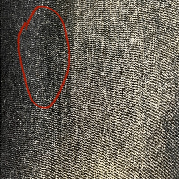 Men's Stretch Straight Leg Jeans Washed Dark Blue Denim Size 44 - Picture 3 of 4